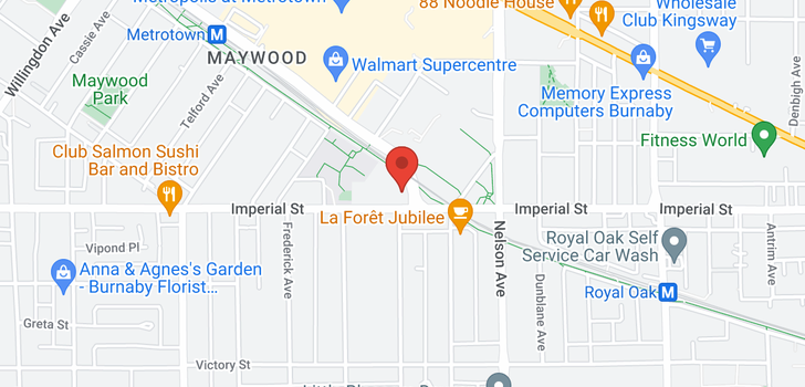 map of 103 4695 IMPERIAL STREET